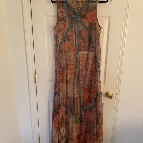 Johnny Was Jolene Mesh Dress - Picture 2 of 5